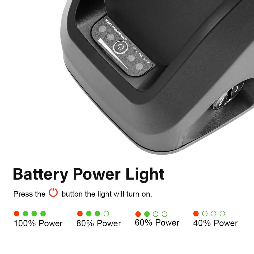 36V 15.6Ah Hailong-Plus Original Cell Li-ion E-Bike Battery with 5 Flat Pin Plug NOT ROUND PINS
