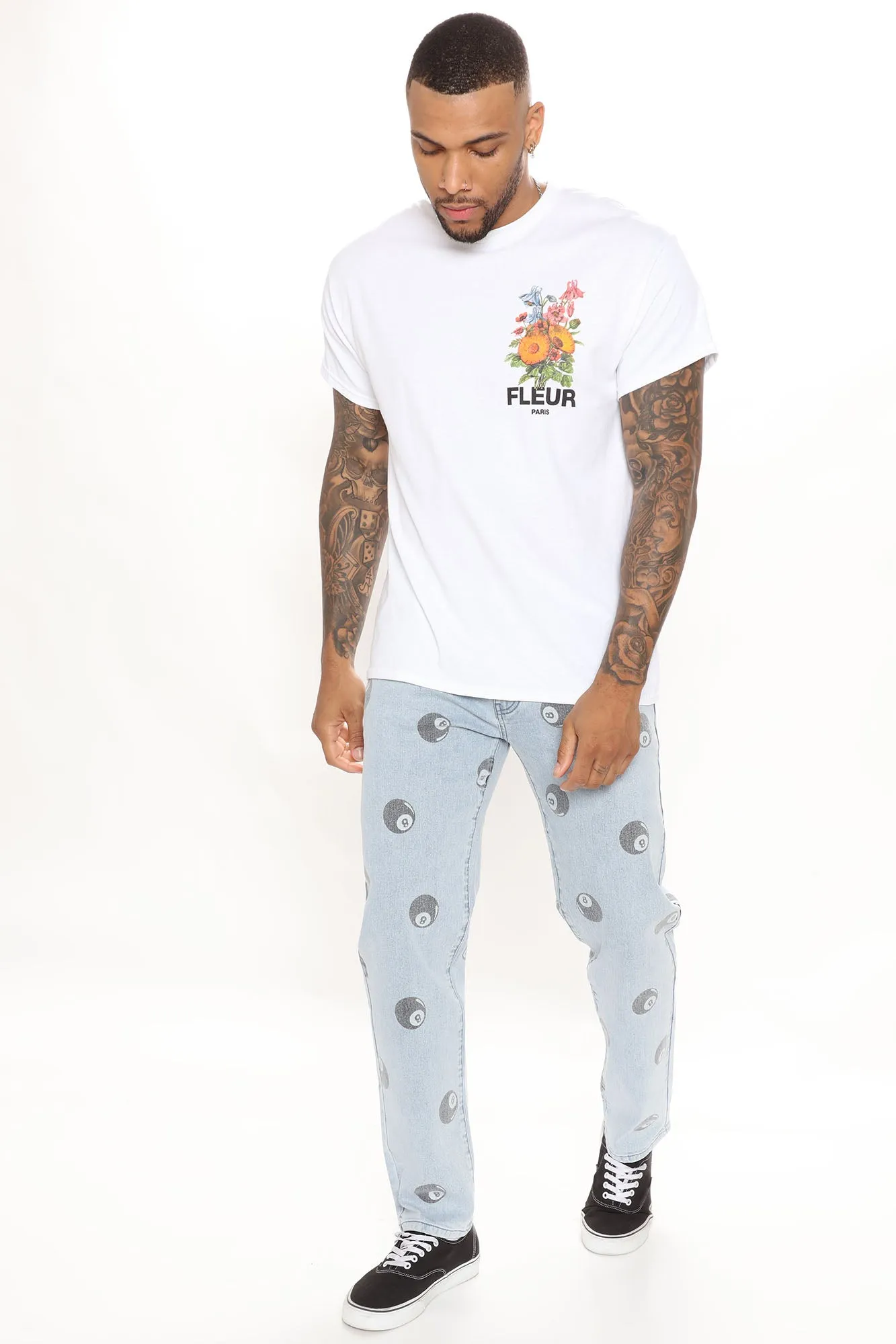 8 Ball Straight Jeans - Light Wash