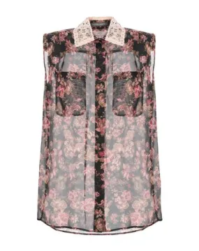 Alberta Ferretti Women Shirt Black 8 UK