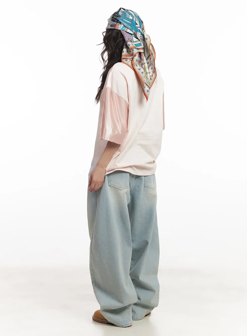 Alia Washed Wide-Leg Jeans CA518