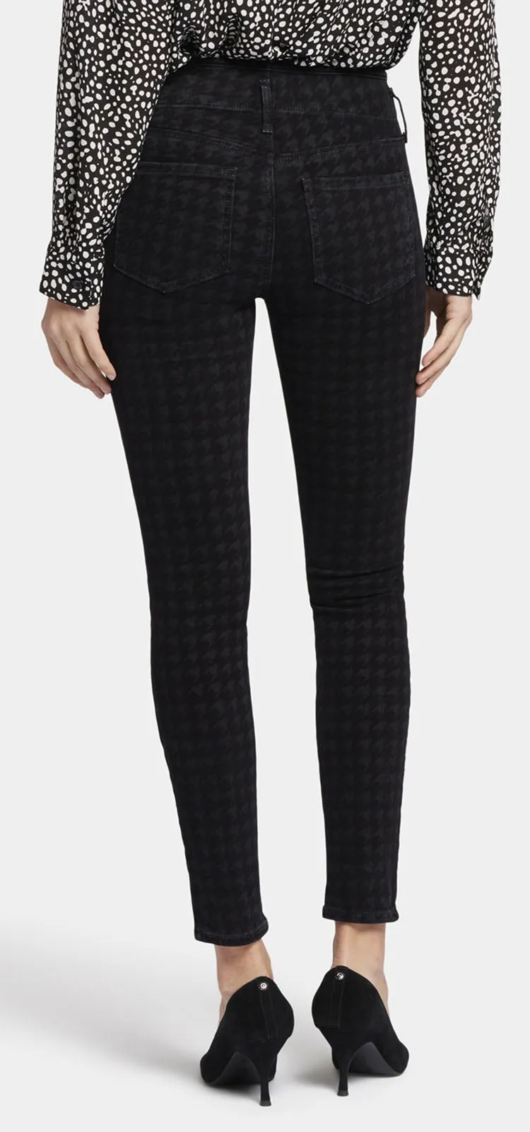 Ami Skinny Jeans Pied-De-Poule Premium Denim | Houndstooth