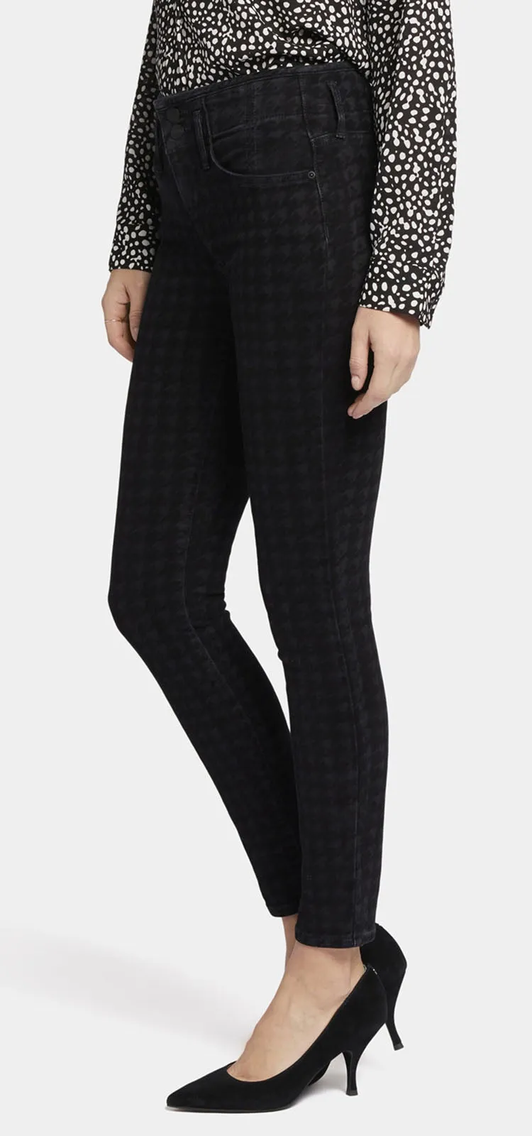 Ami Skinny Jeans Pied-De-Poule Premium Denim | Houndstooth