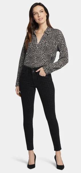 Ami Skinny Jeans Pied-De-Poule Premium Denim | Houndstooth