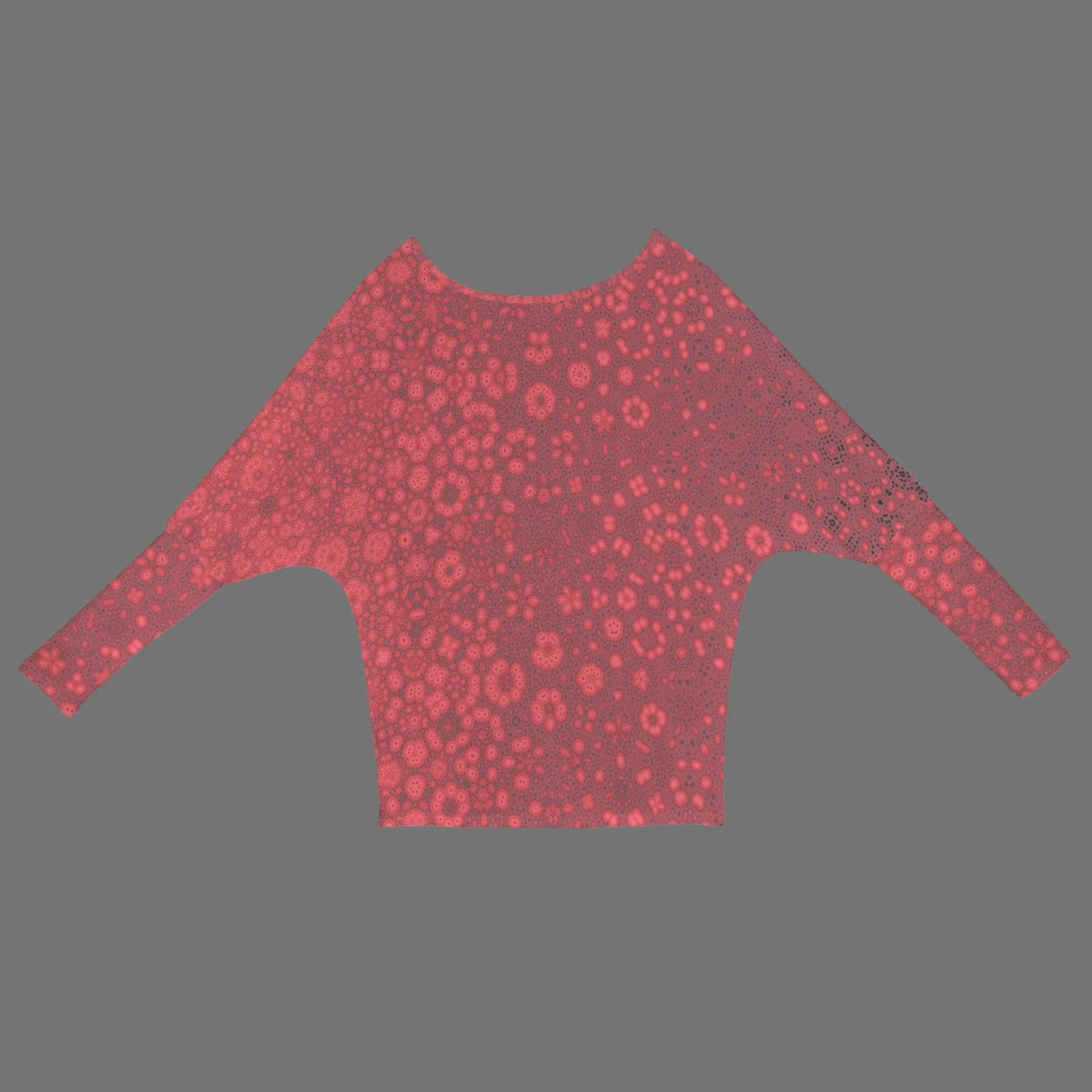 Batwing Long Sleeve Sweater Red Milkweed