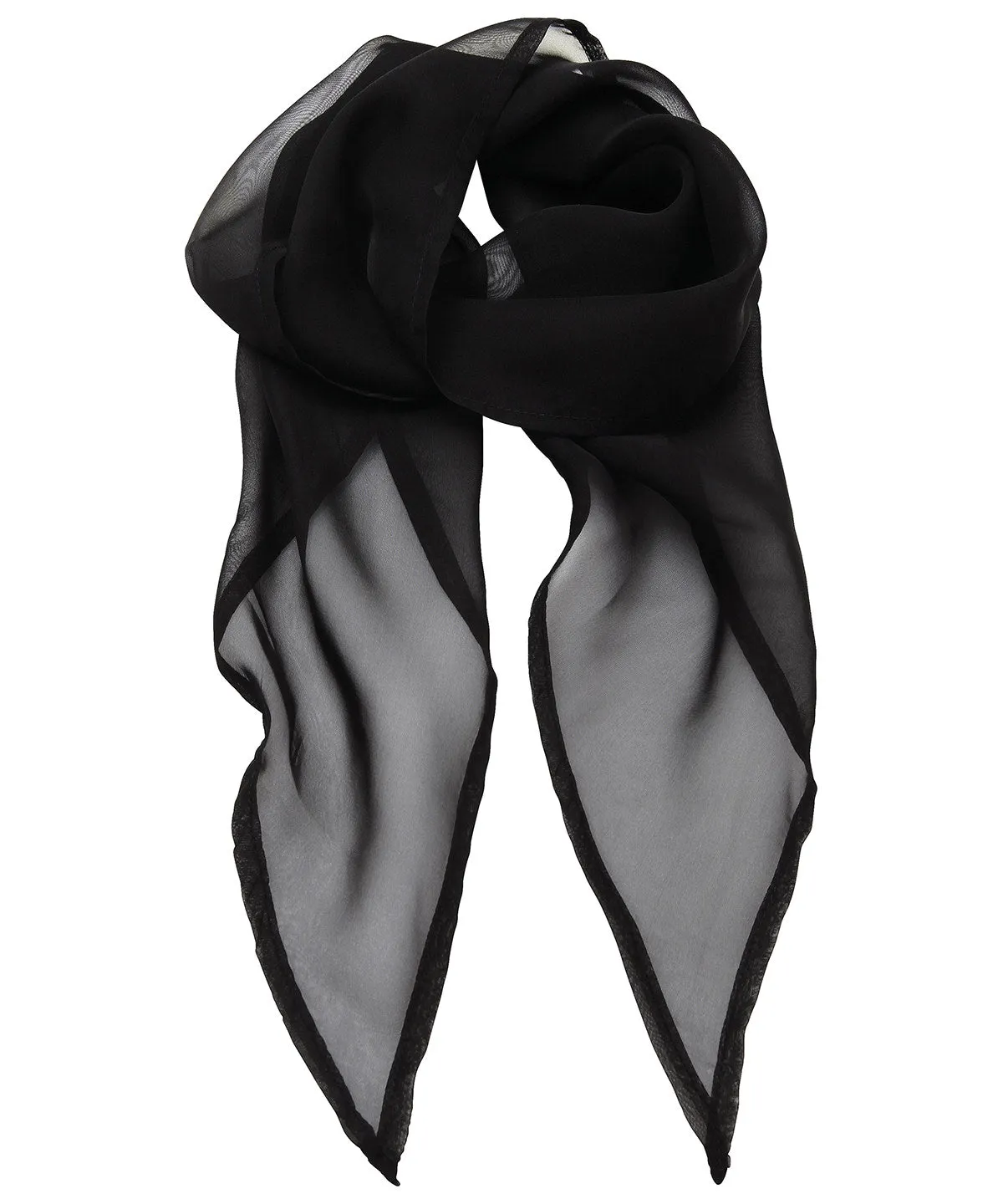 Black - 'Colours' Chiffon scarf