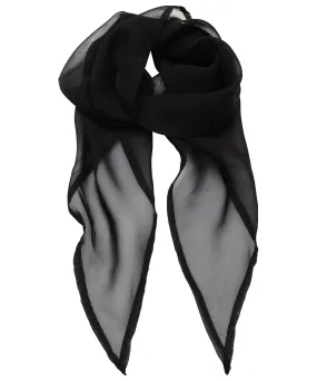 Black - 'Colours' Chiffon scarf
