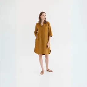 Bronze Linen Prelude Dress