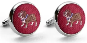 Bulldog: Cufflinks - Red