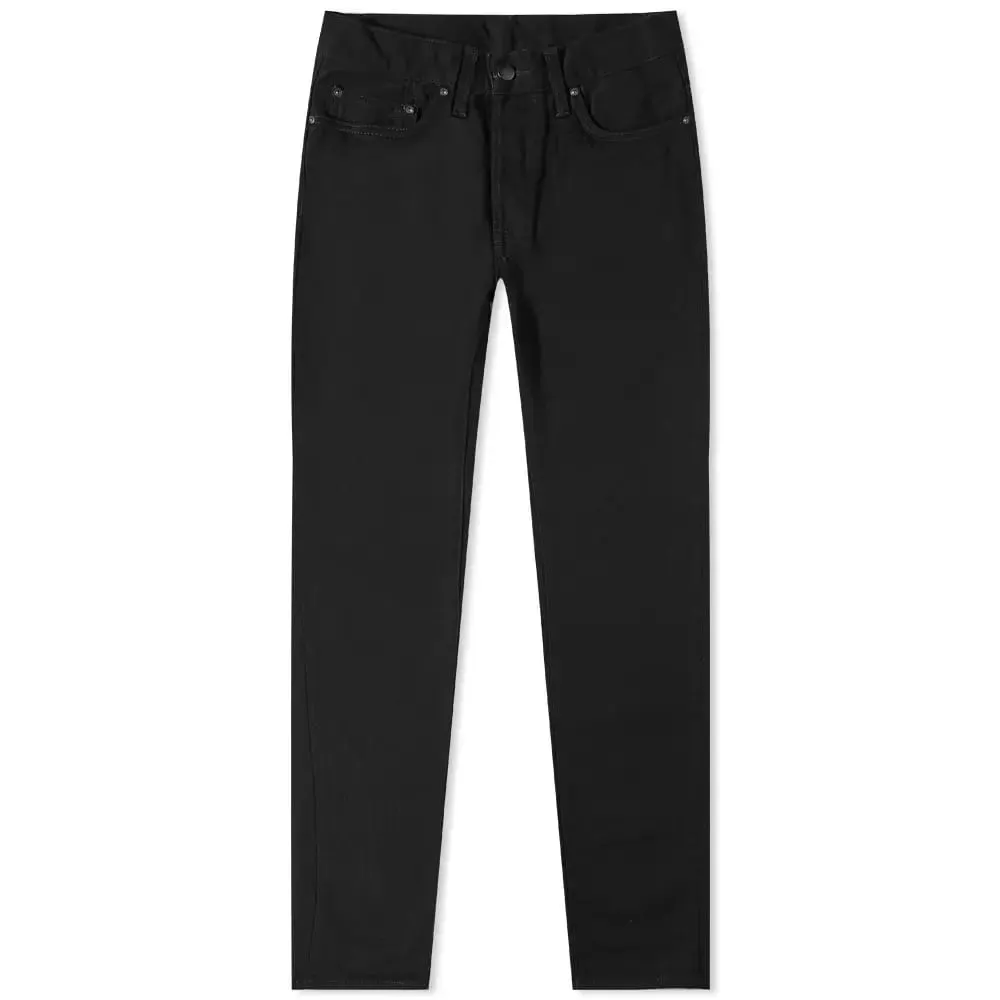 Carhartt WIP Klondike Regular Skinny Jeans, Black