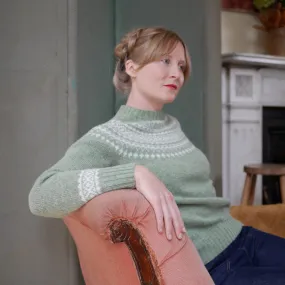 Classic Fair Isle Jumper - Moss