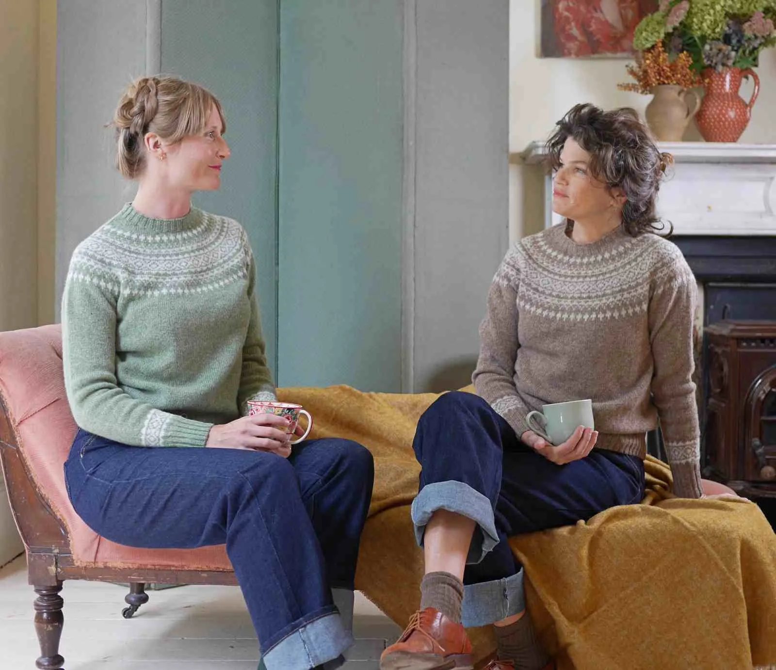 Classic Fair Isle Jumper - Moss