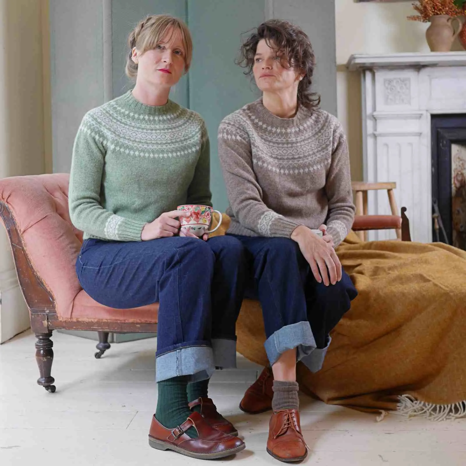 Classic Fair Isle Jumper - Moss