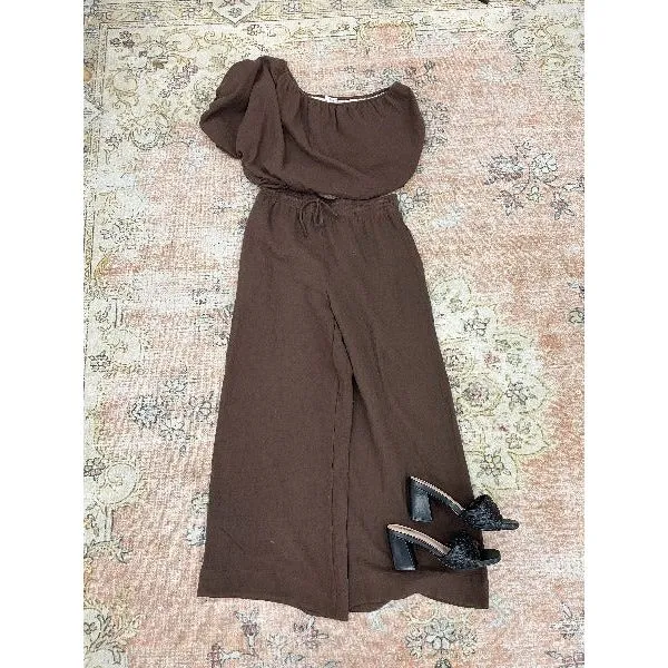 Claudia Chocolate Linen Pant