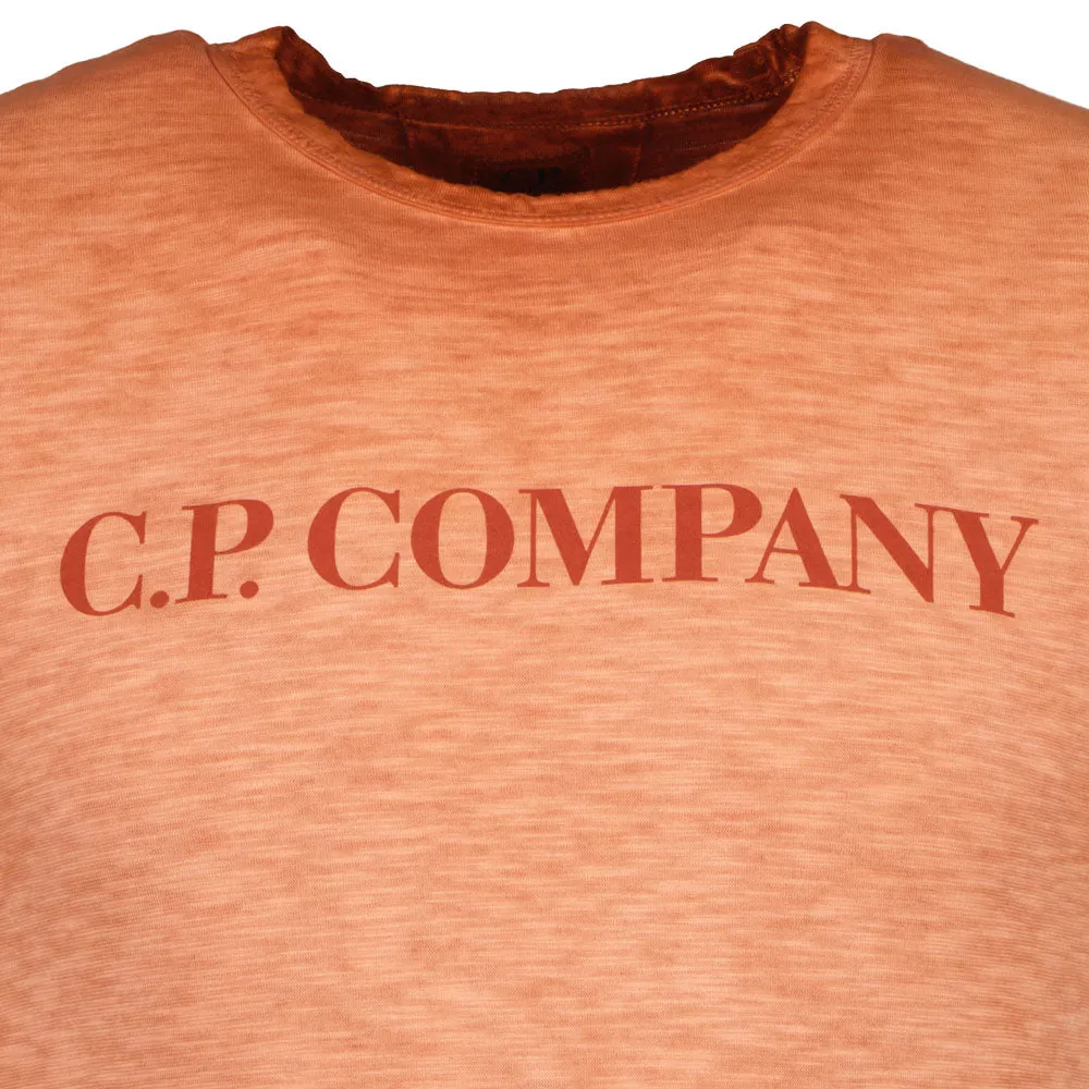 C.P. Junior Re-Colour Logo Print T-Shirt