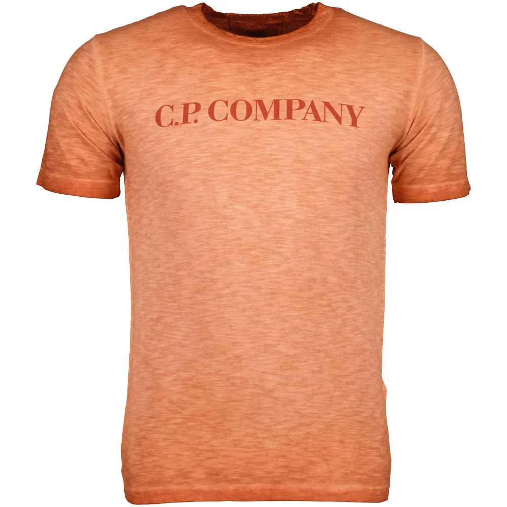 C.P. Junior Re-Colour Logo Print T-Shirt