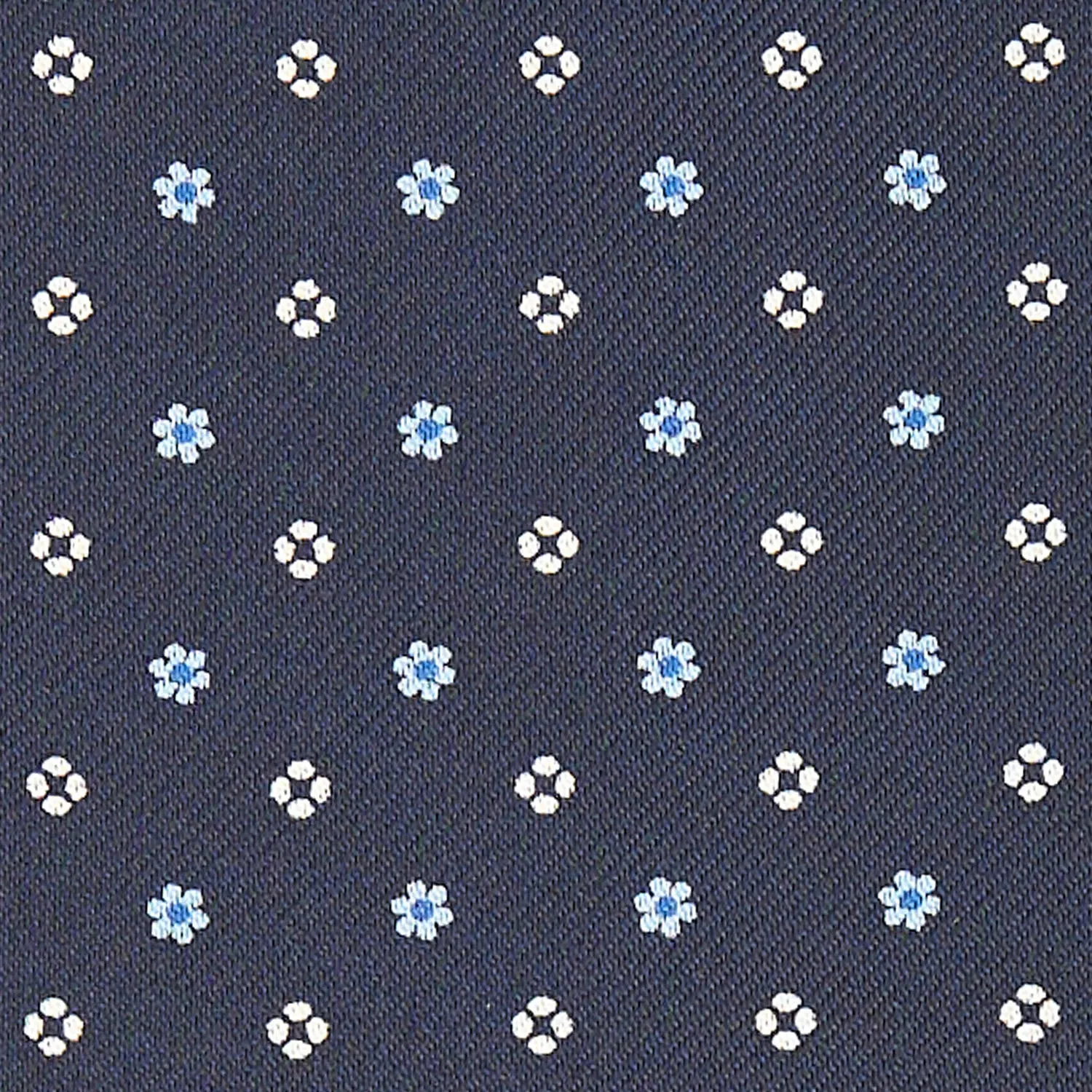 DARK BLUE SILK ASCOT TIE