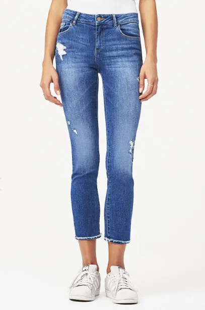DL1961 | Mara Ankle High Rise Instasculpt Straight Jean | Ventura
