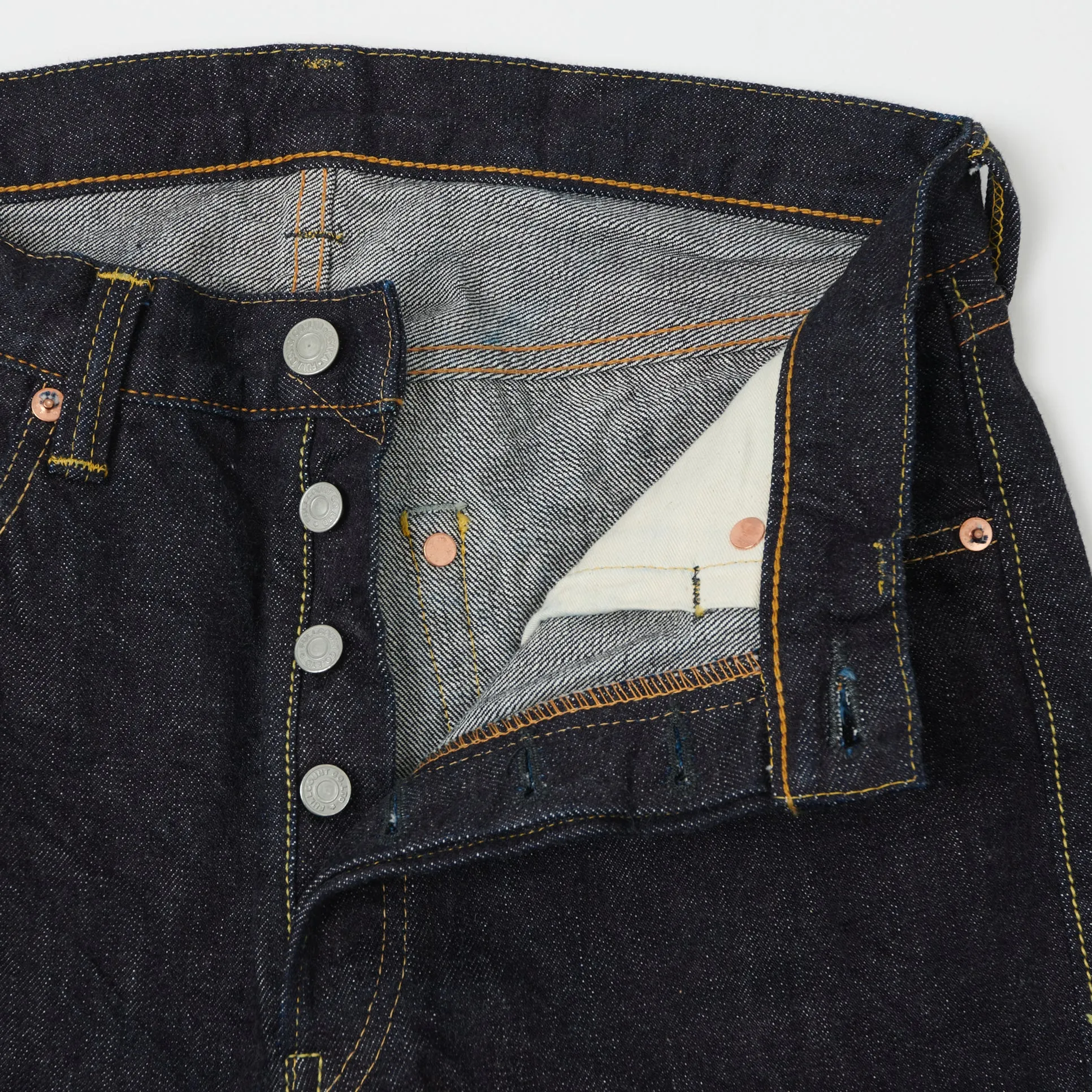 Full Count 1101XXW 15.5oz 'Plain Pocket' Loose Straight Jean - One Wash