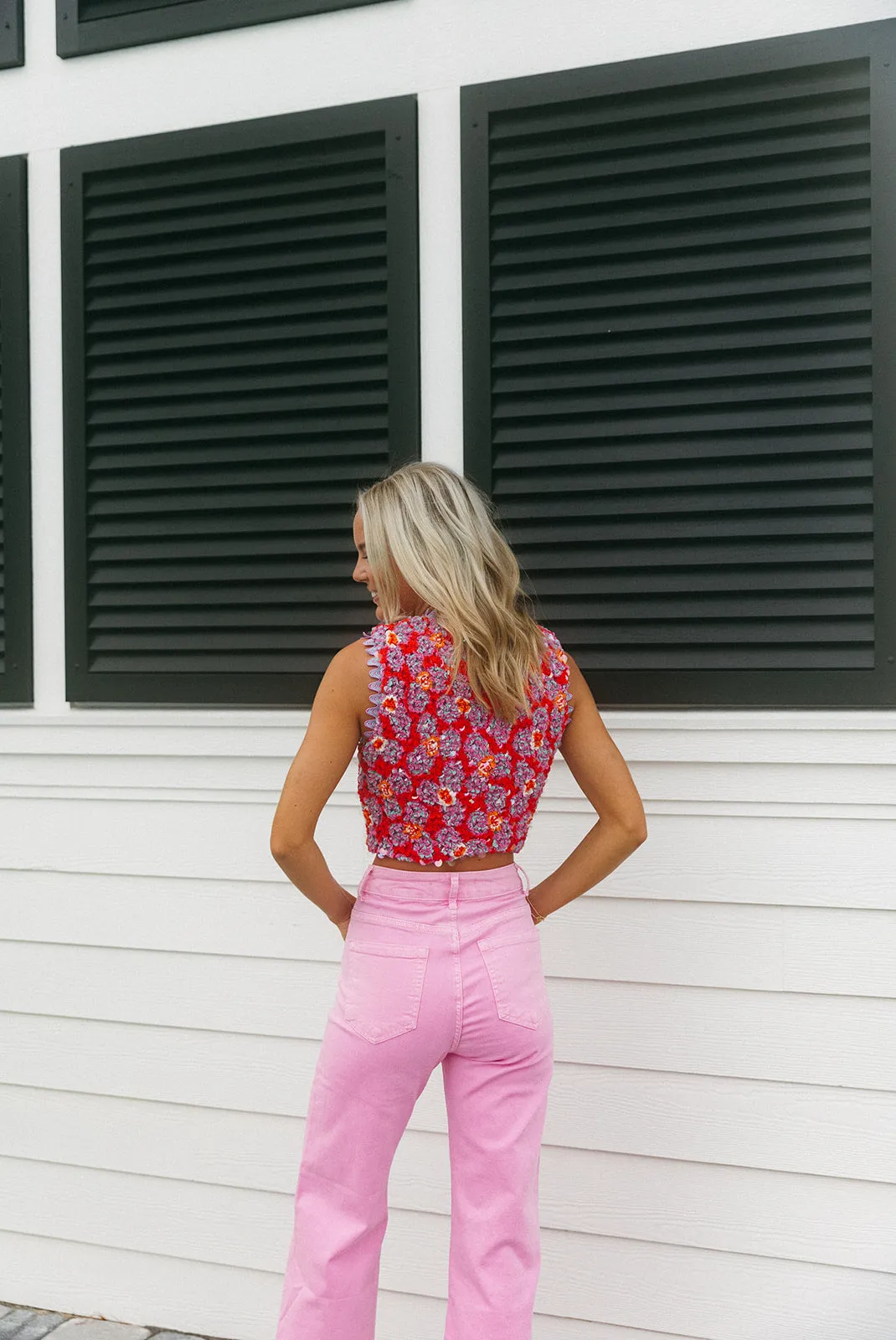 Good Times Straight Leg Jeans - Pink