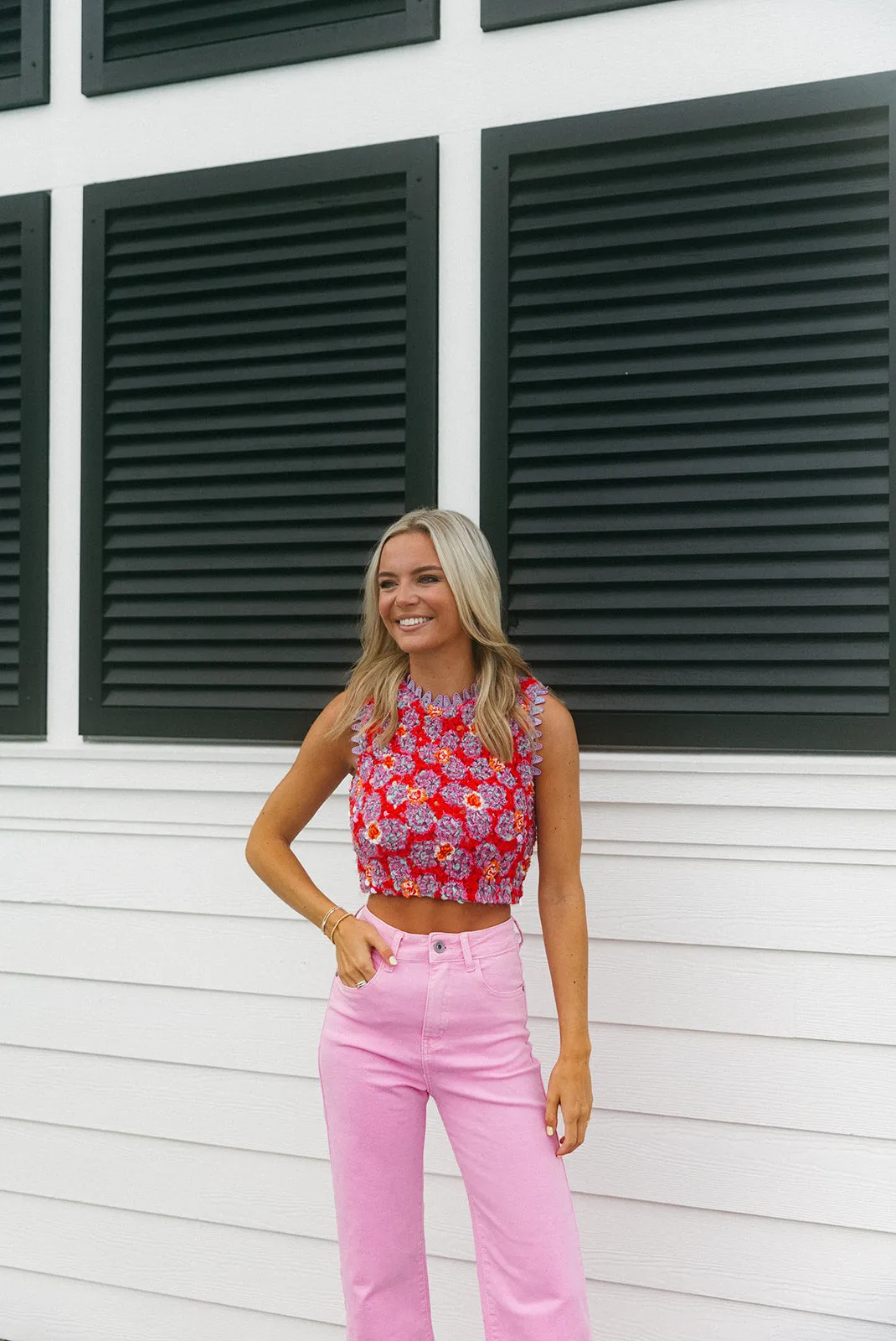 Good Times Straight Leg Jeans - Pink