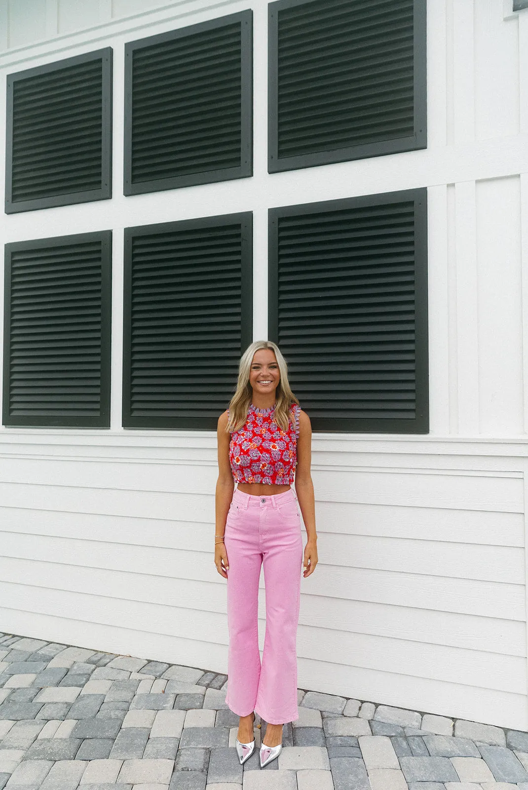 Good Times Straight Leg Jeans - Pink