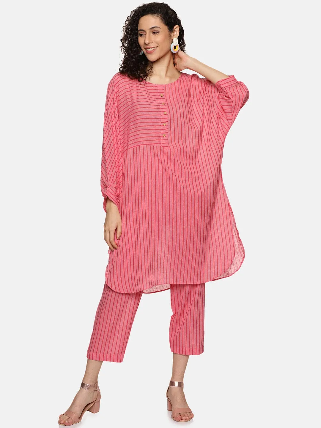 ‘Harper’  Rose Pink boxy co-ord set