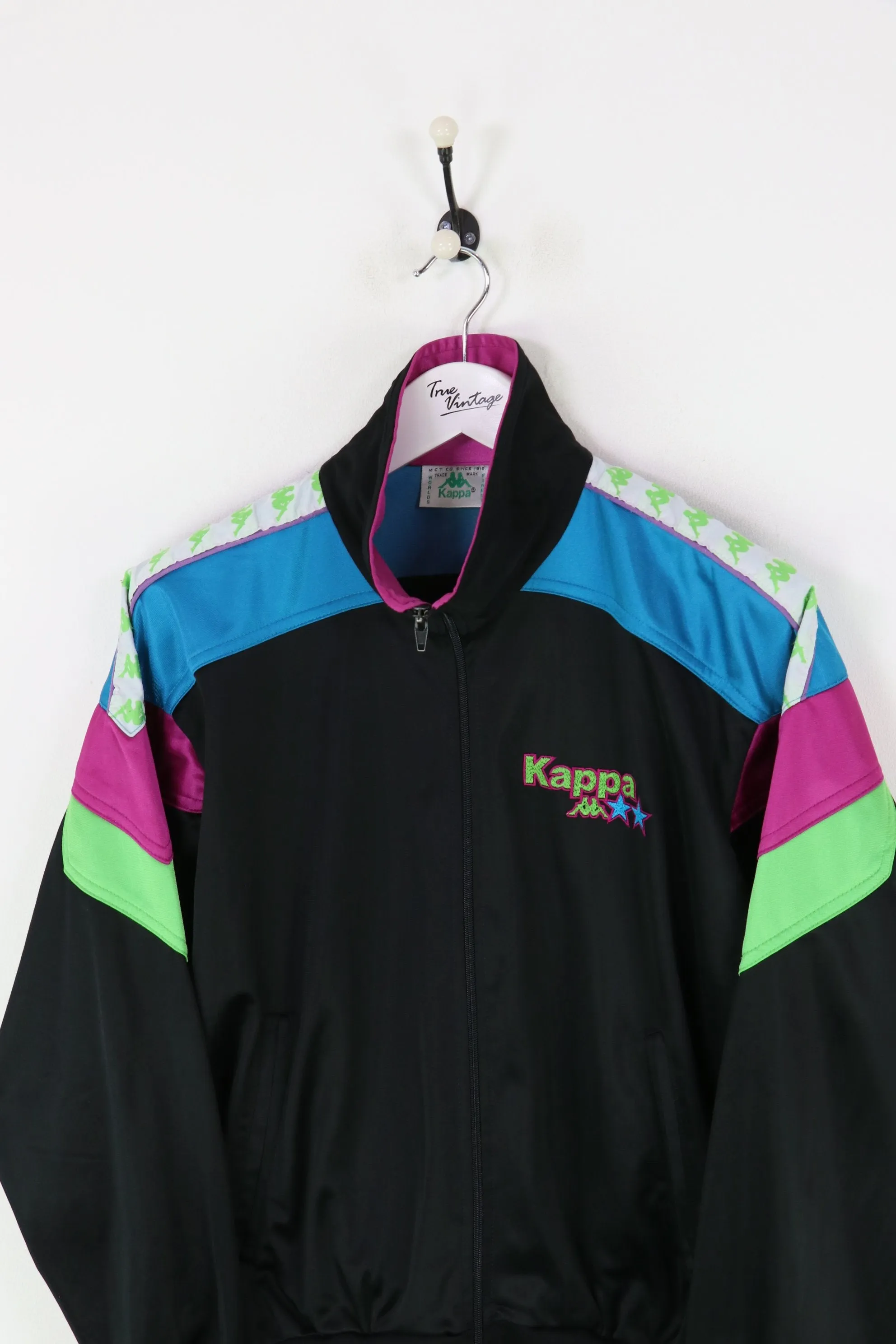 Kappa Track Jacket Black/Blue Small