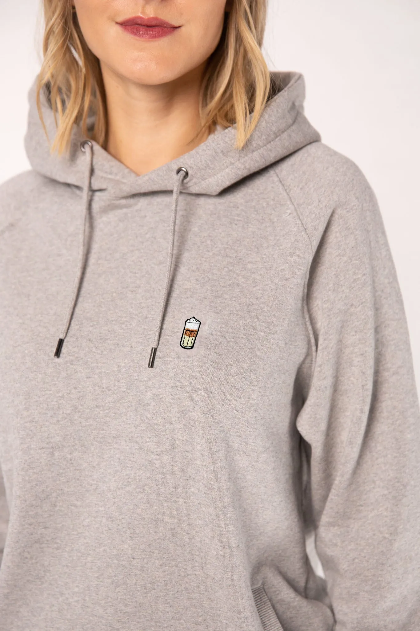 Latte Macchiato| Bestickter Organic Bio Baumwoll Frauen Hoodie