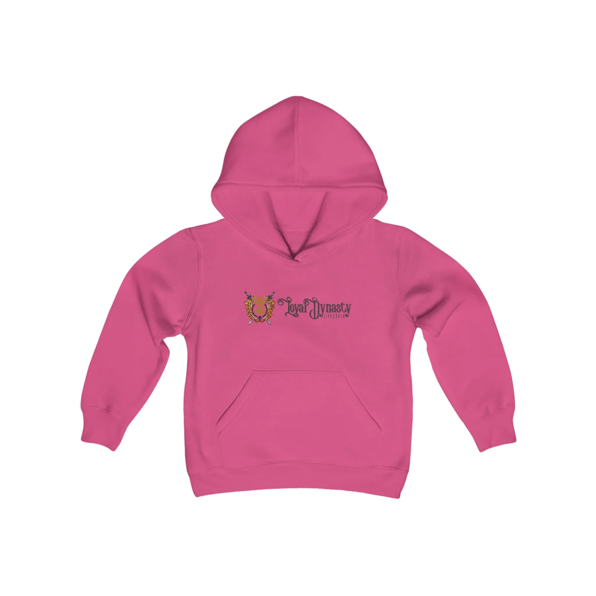 LD Crown Holder Script Youth Heavy Blend Hooded Sweatshirt