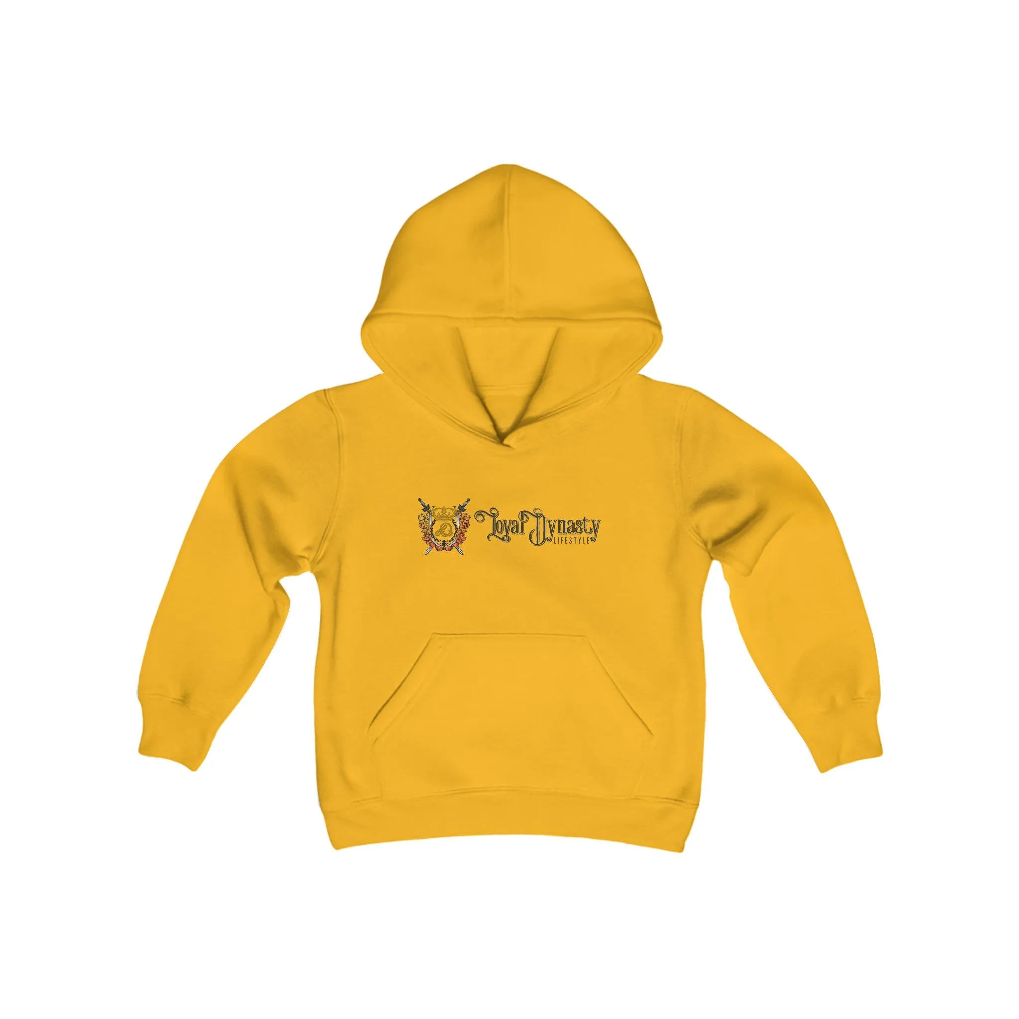 LD Crown Holder Script Youth Heavy Blend Hooded Sweatshirt