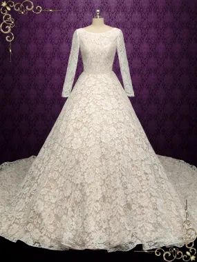 Long Sleeves Lace Wedding Dress | ALLISON