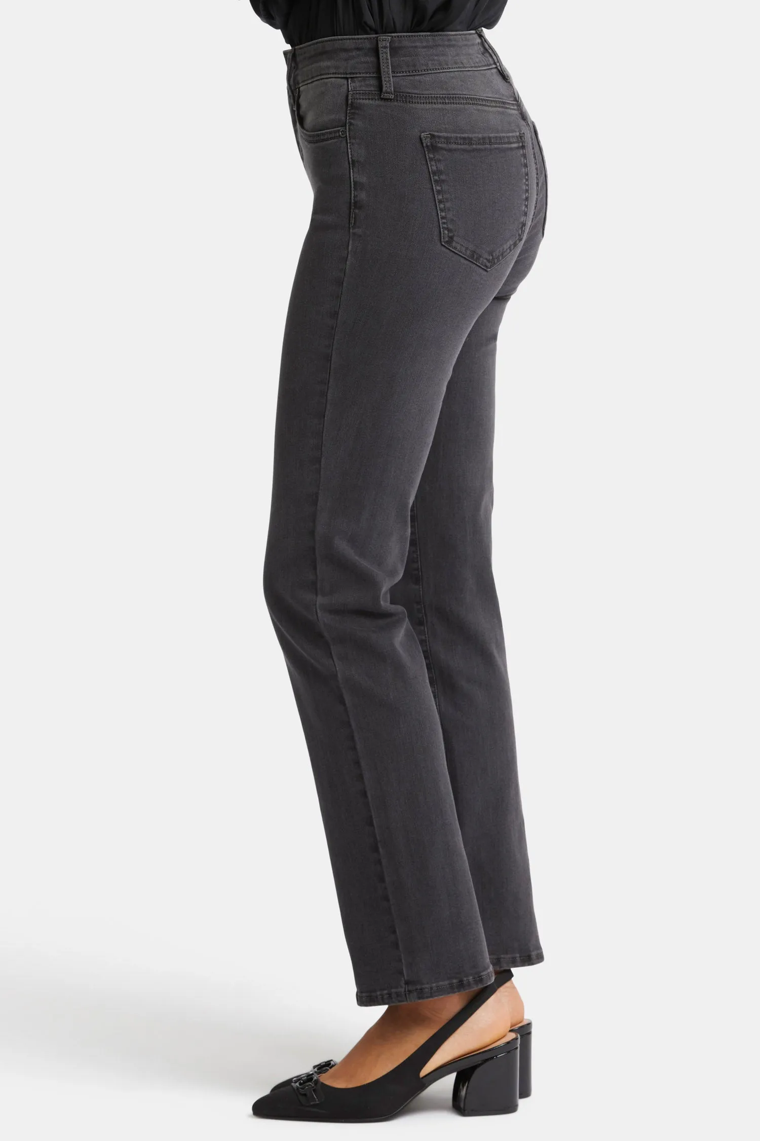 Marilyn Straight Jeans In Petite - Cloud Stone