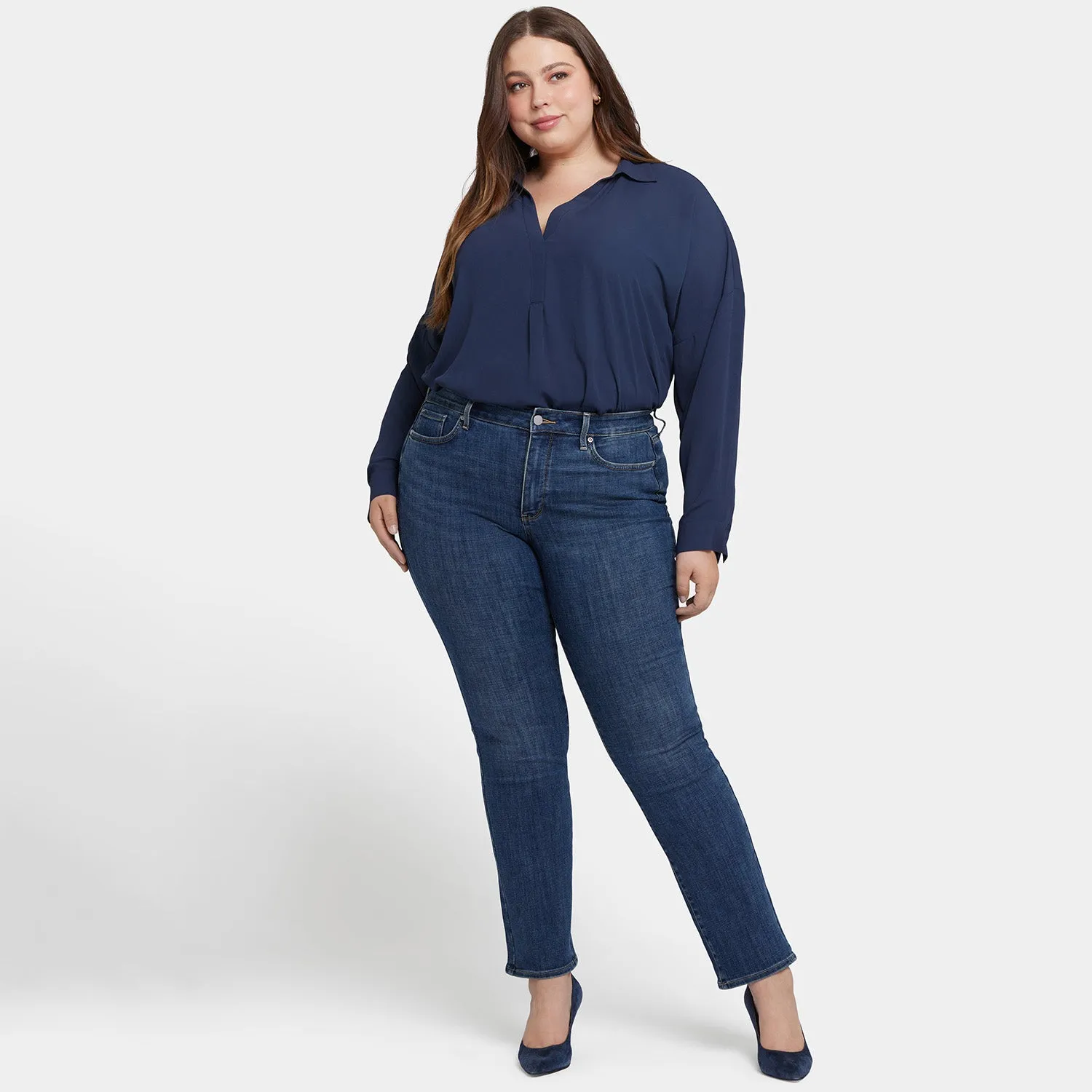Marilyn Straight Jeans In Plus Size - Marcel