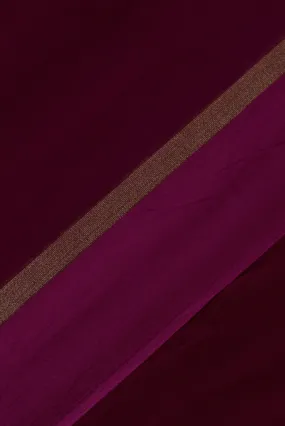 Marron Gold Print Pure Chiffon Fabric