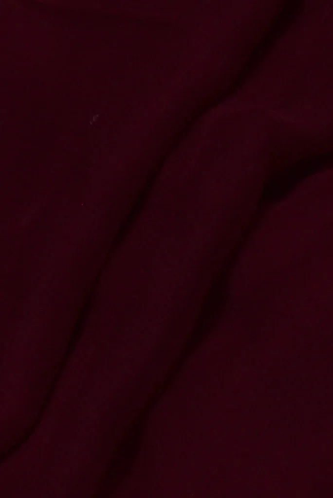 Marron Gold Print Pure Chiffon Fabric