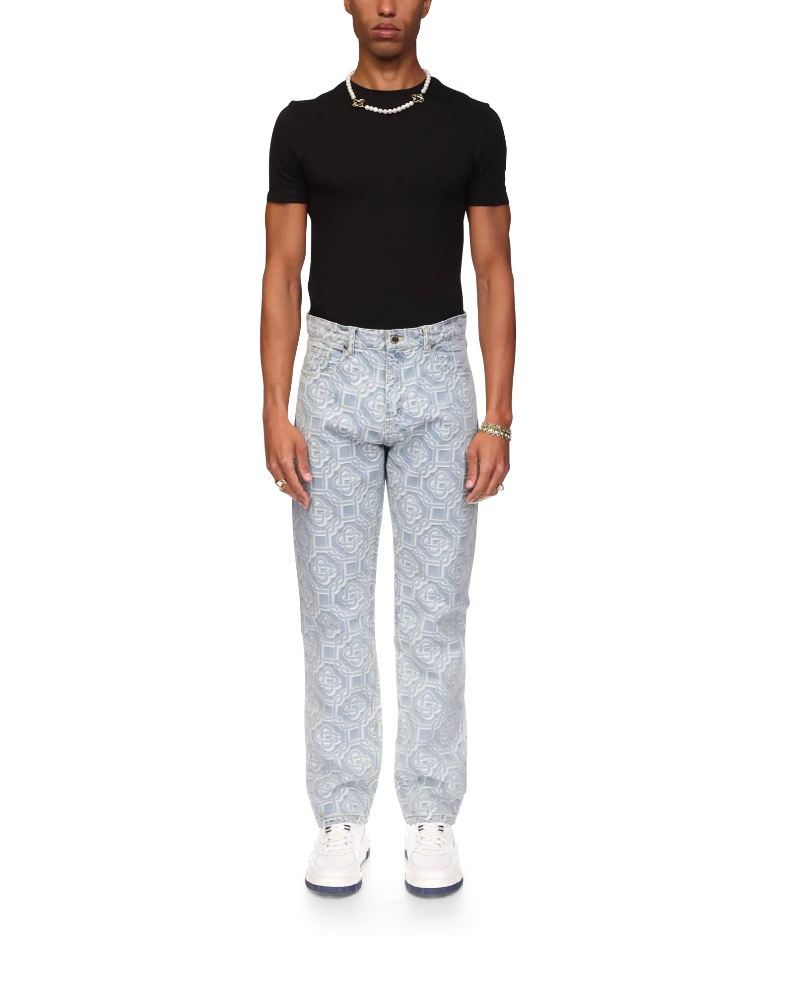 Monogram Straight Leg Jeans