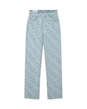 Monogram Straight Leg Jeans