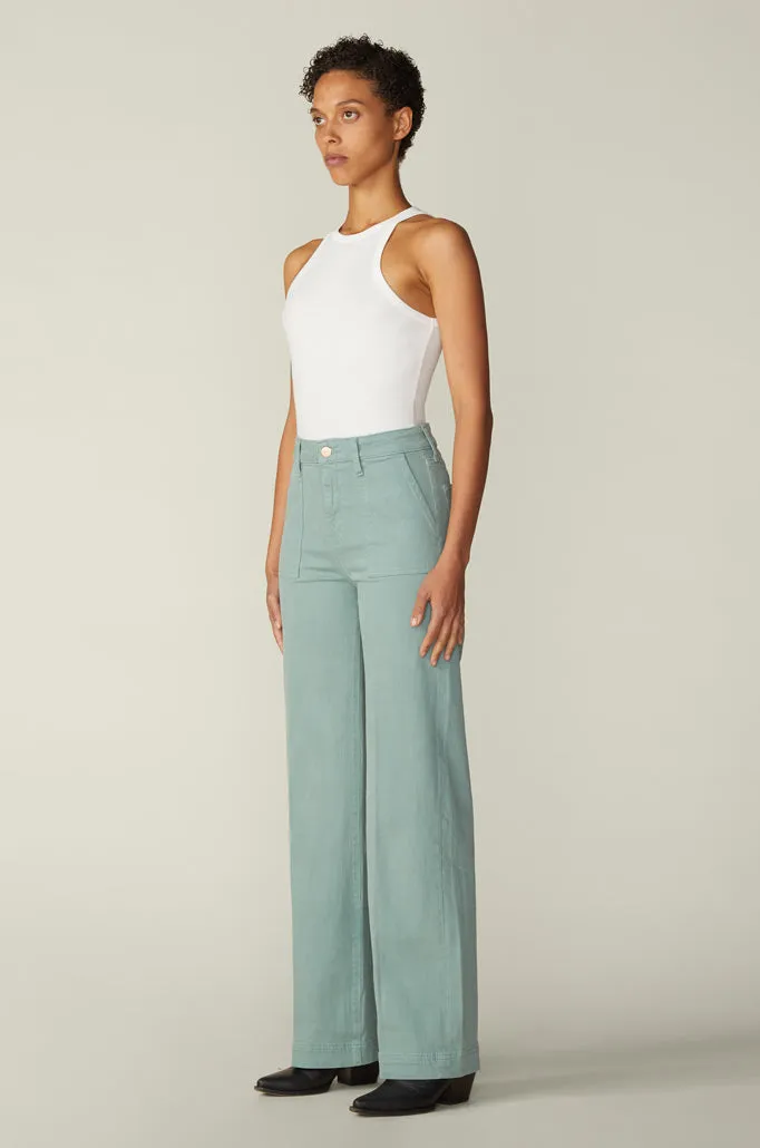 NCE - WIDE LEG JEANS | LIMESTONE