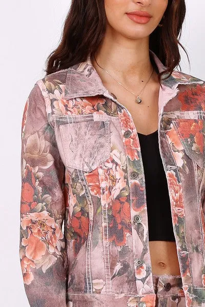 Harriet Pink Onado Reversible Denim Jacket