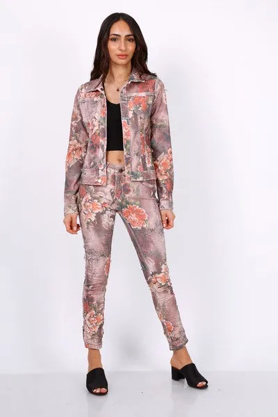 Harriet Pink Onado Reversible Denim Jacket