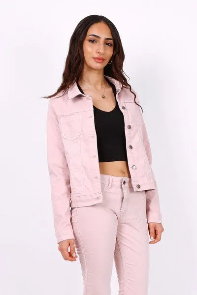 Harriet Pink Onado Reversible Denim Jacket