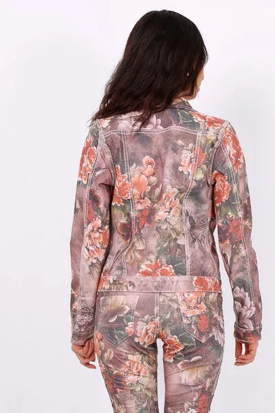 Harriet Pink Onado Reversible Denim Jacket