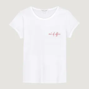 "Out Of Office" Poitou T-Shirt (White)