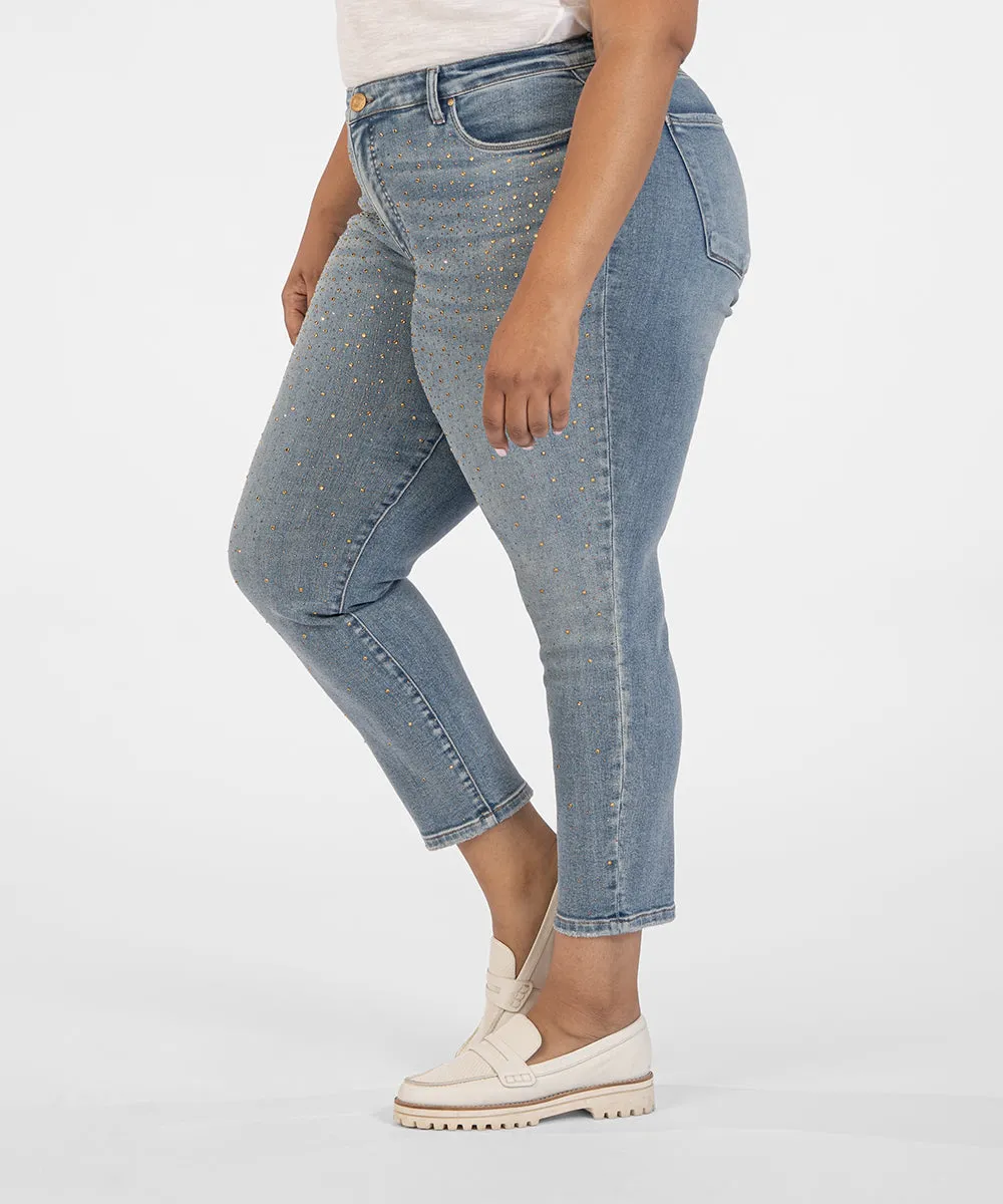 Reese High Rise Ankle Straight Leg, Plus