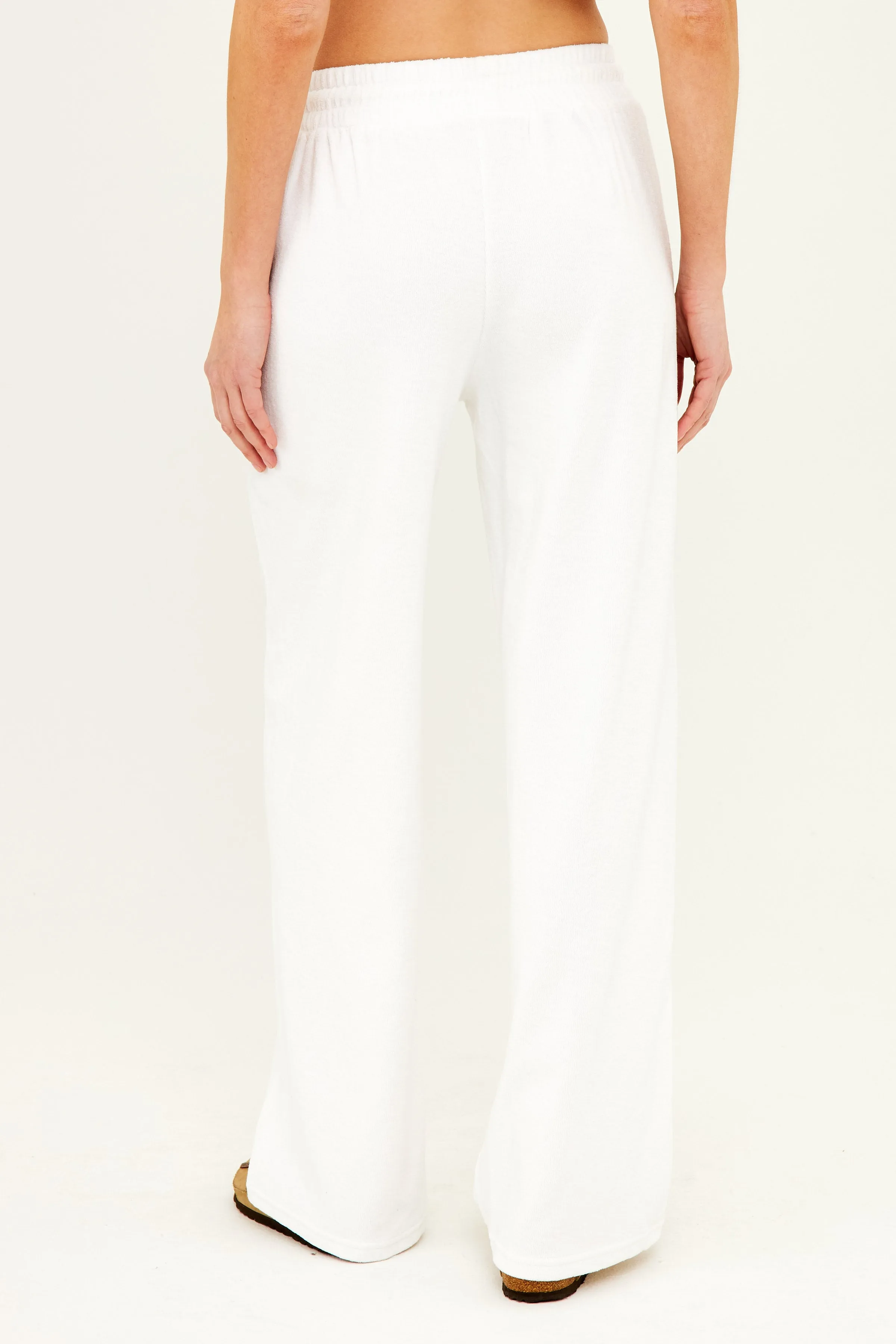 Terry Resort Pant - White