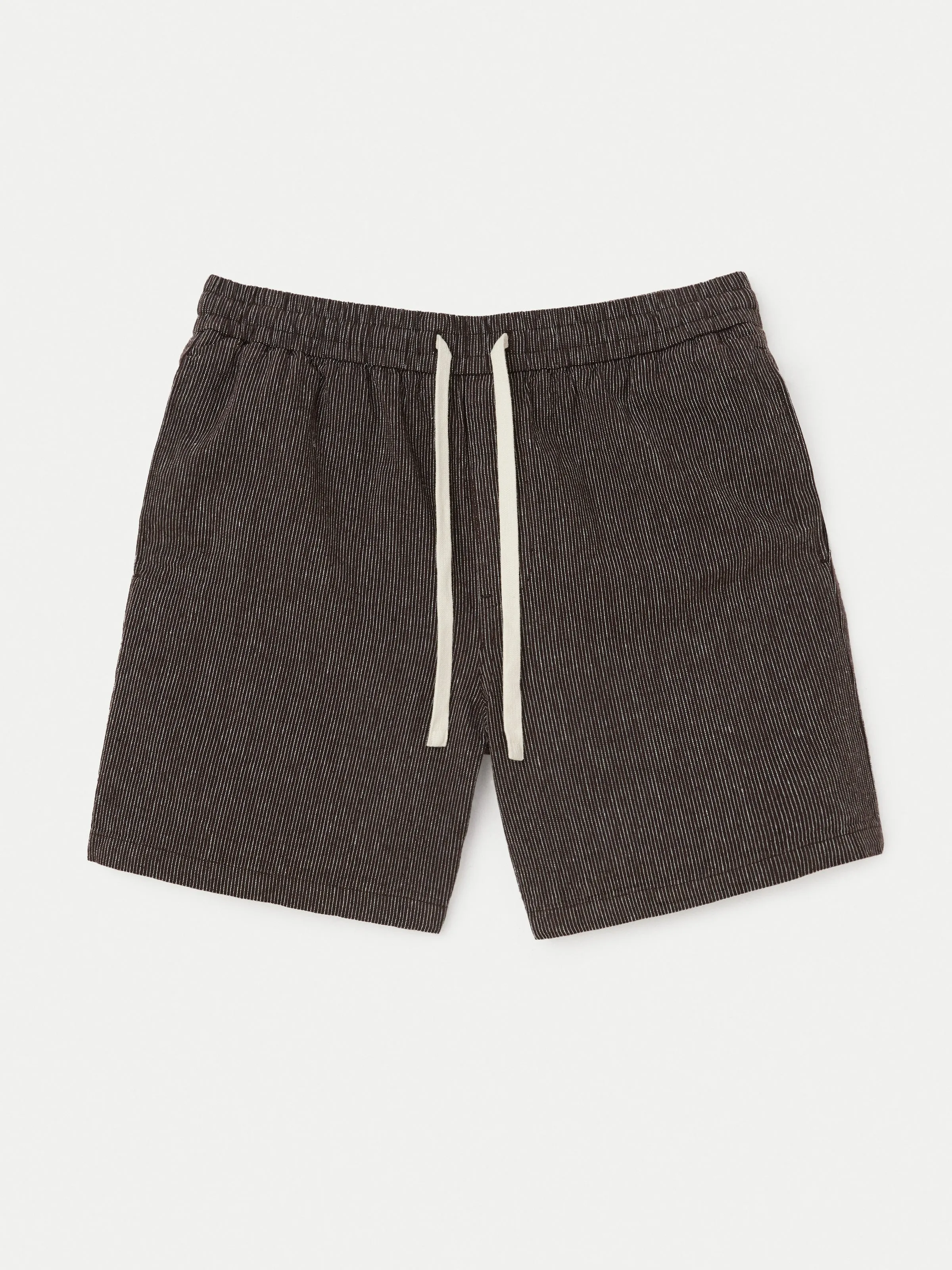 The Casual Linen Short in Dark Chocolate