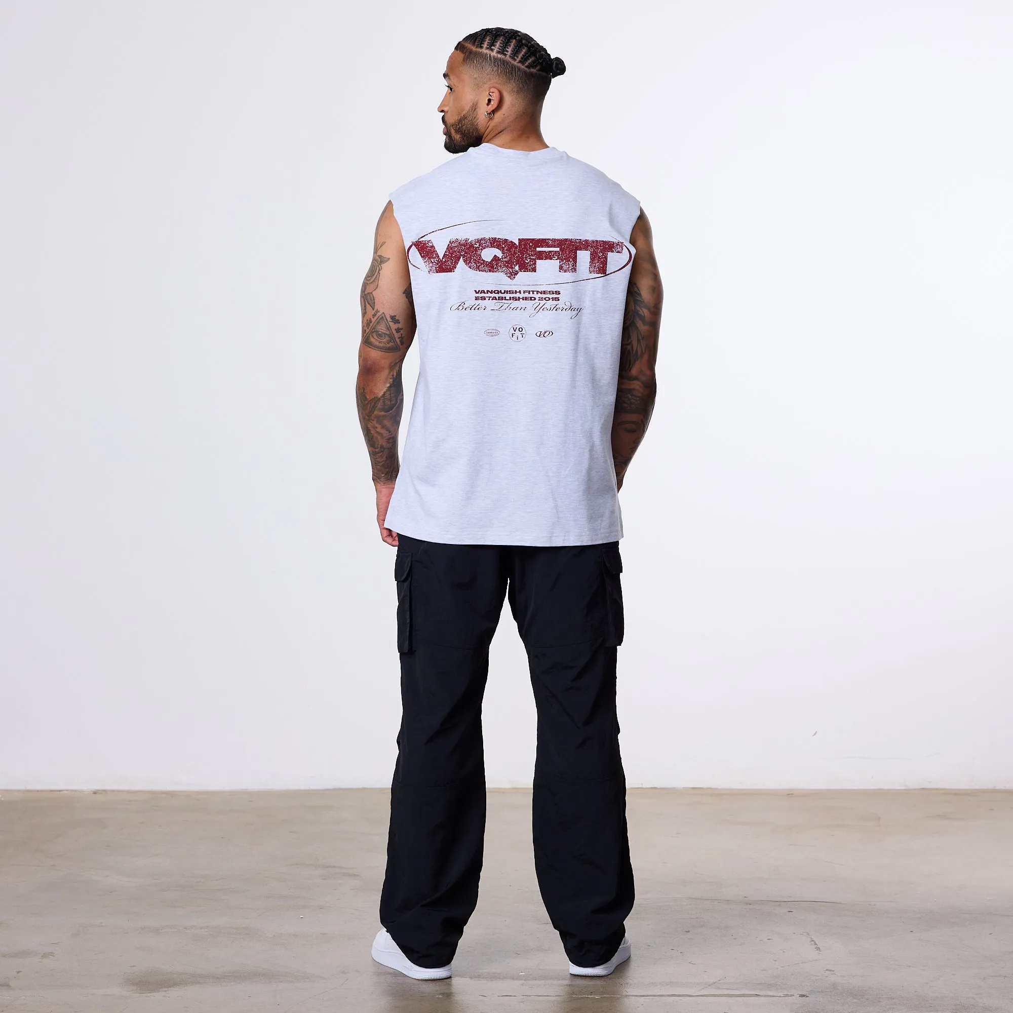 Vanquish TSP Revolve Sleeveless Grey T Shirt