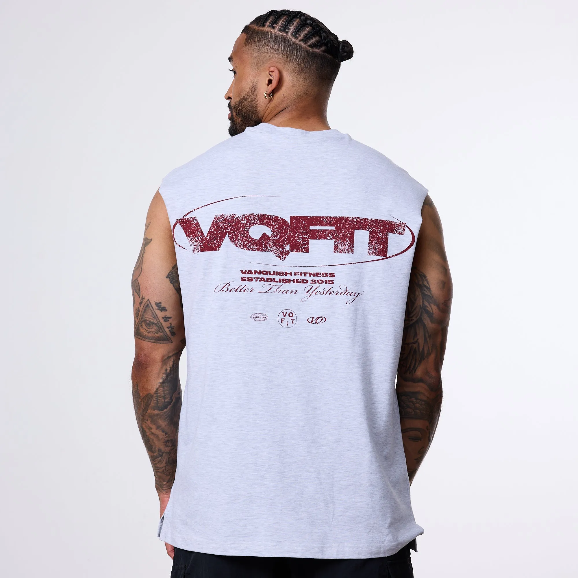 Vanquish TSP Revolve Sleeveless Grey T Shirt