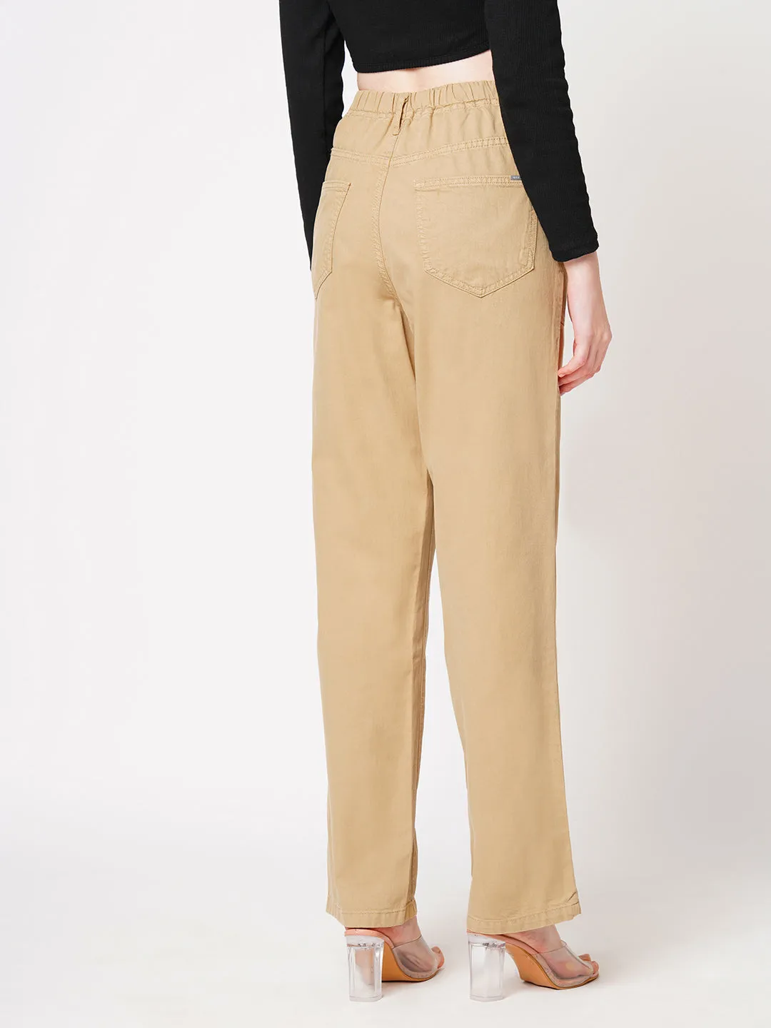 Women High-Rise Loose Straight Jeans