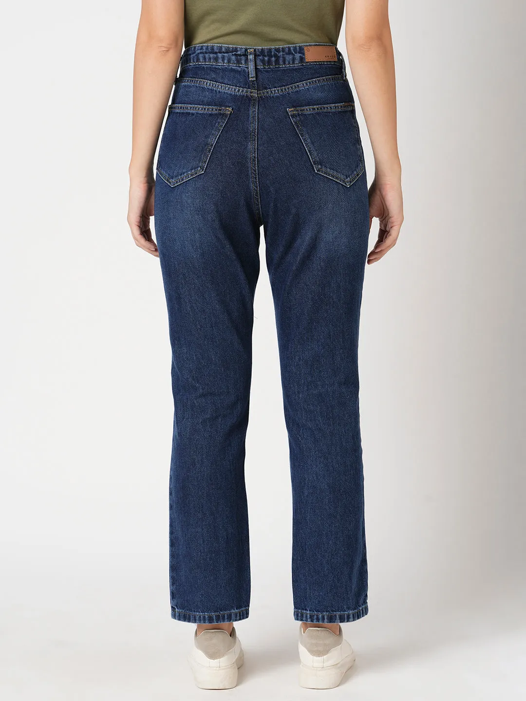 Women High-Rise Relaxed Straight Fit Jeans